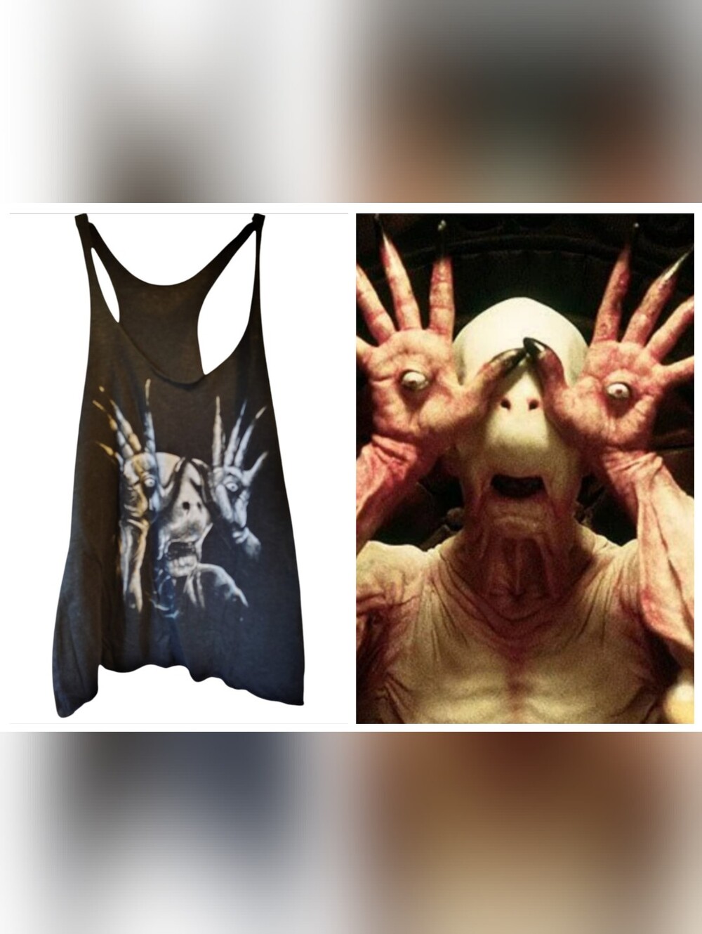 Pan's Labyrinth "The Pale Man" Graphic Tank Top | Size S/M | Rare Collectible